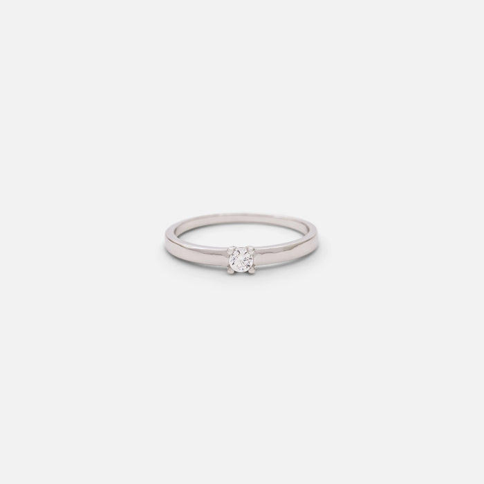Bague en argent sterling avec zircon