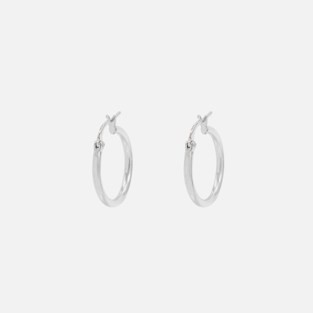 Sterling silver hoops earrings