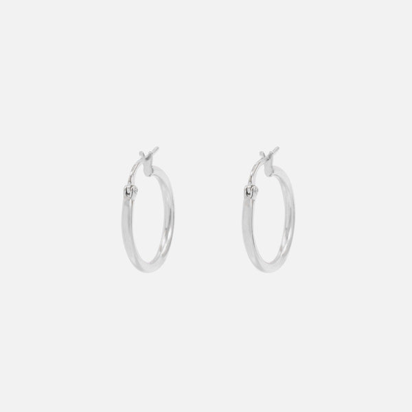 Load image into Gallery viewer, Sterling silver hoops earrings
