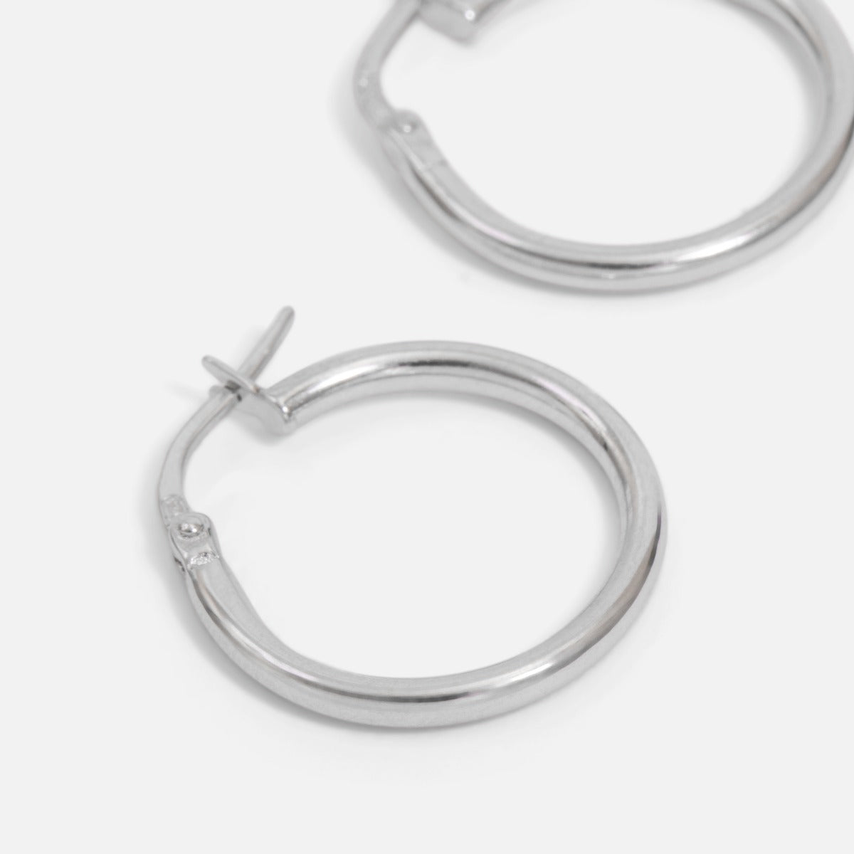 Sterling silver hoops earrings