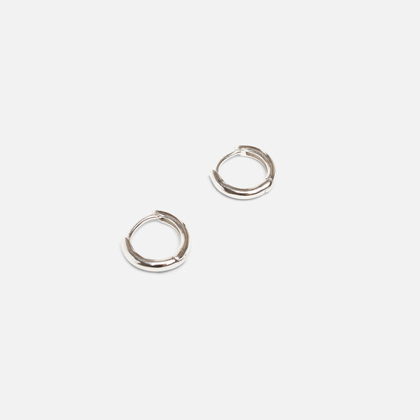 Load image into Gallery viewer, Small sterling silver hoop earrings
