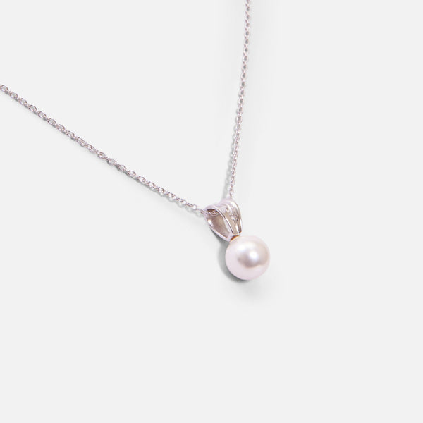 Charger l&#39;image dans la galerie, Ensemble collier et boucles d’oreilles argent sterling et perles
