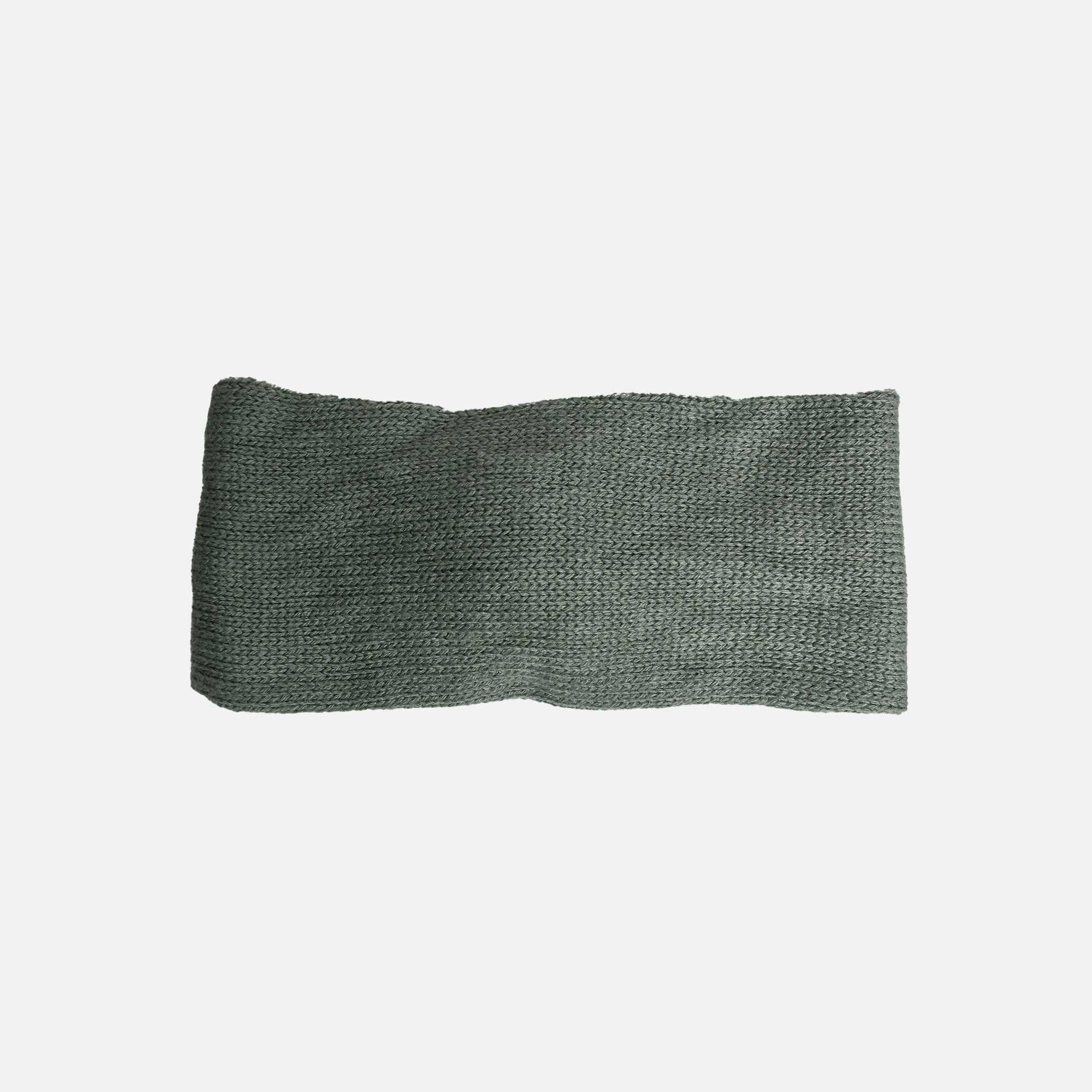 Green twisted knitted headband