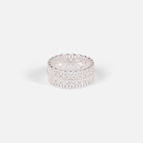 Load image into Gallery viewer, Large ring with lace effect
