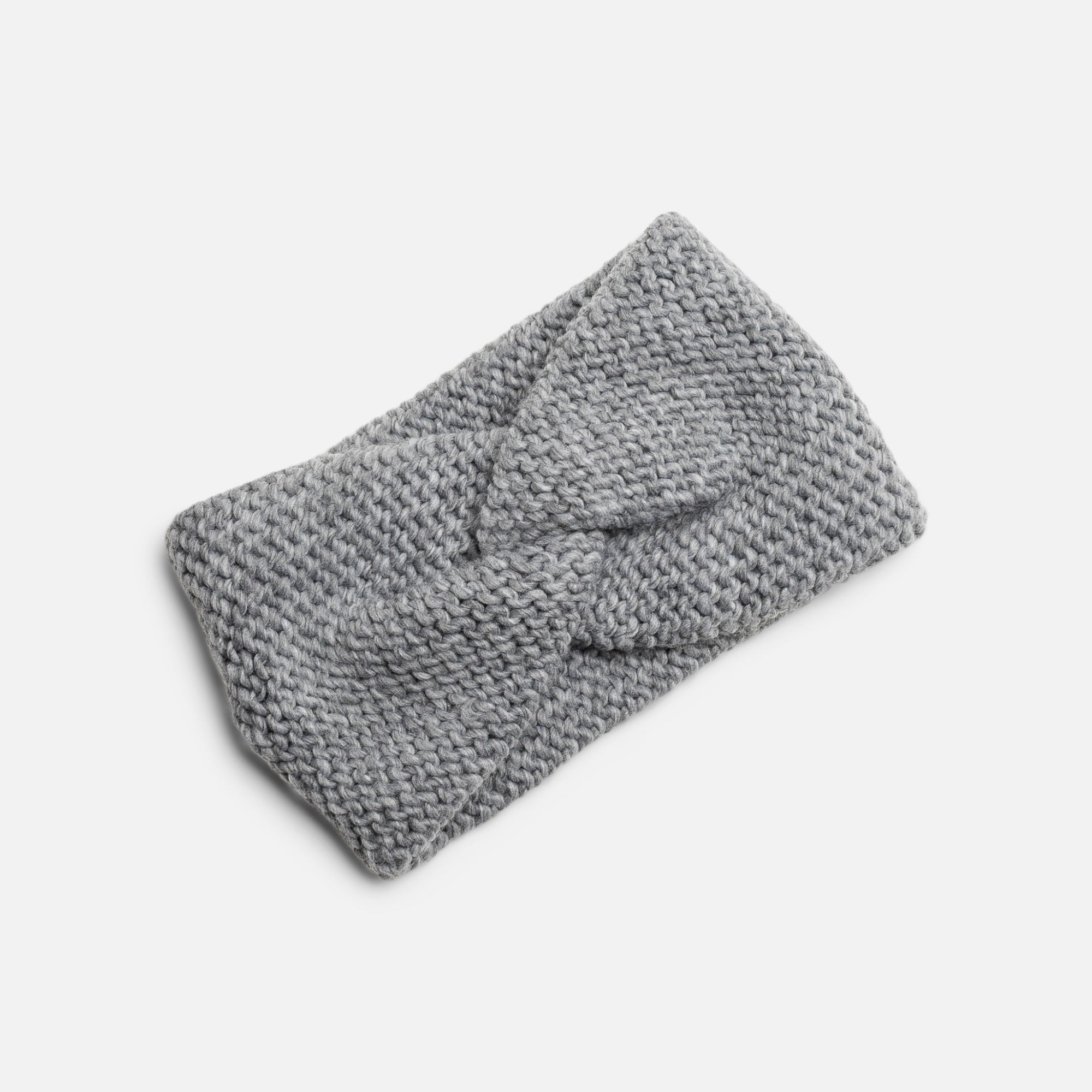 Bandeau gris en tricot