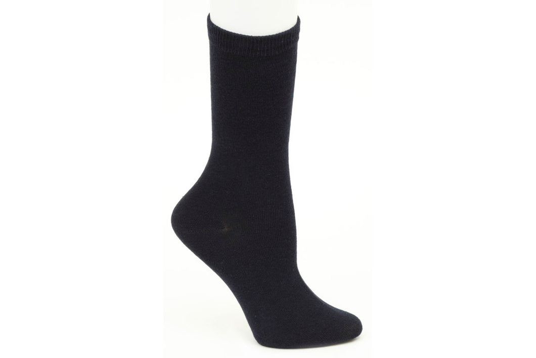 Navy blue plain regular socks