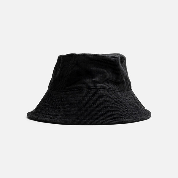 Charger l&#39;image dans la galerie, Chapeau cloche noir en velours côtelé

