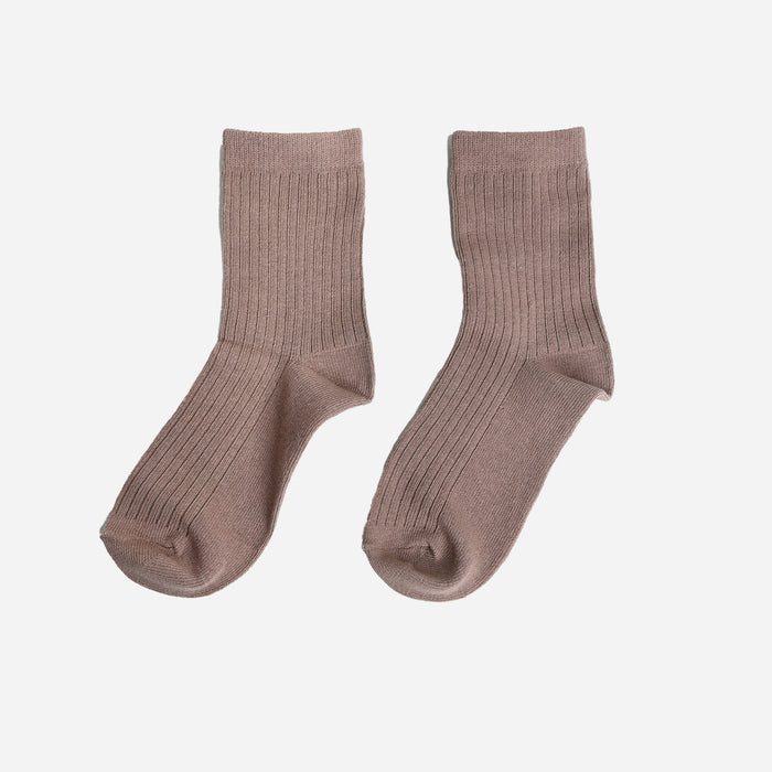 Bas pour enfants taupes unis