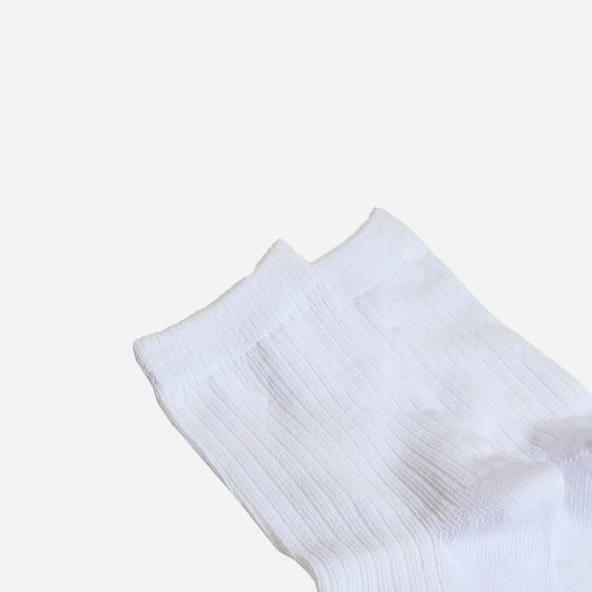 Plain white socks for children