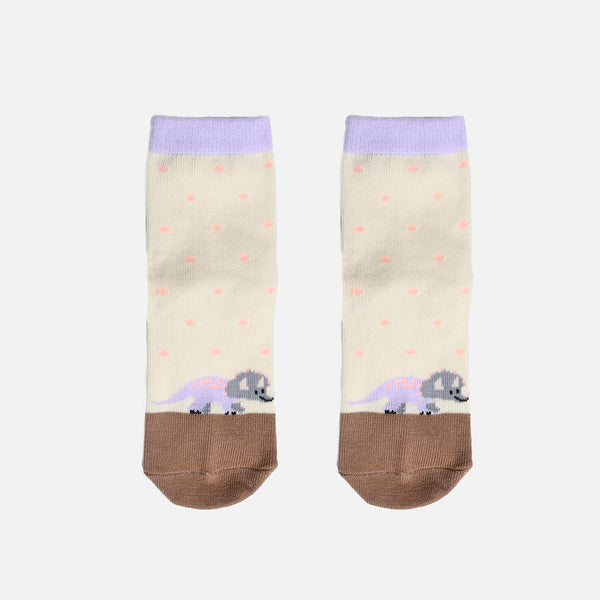 Load image into Gallery viewer, Socks with dots and dinosaur for children
