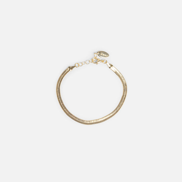 Charger l&#39;image dans la galerie, Ensemble de deux bracelets chaînes dorées avec perles
