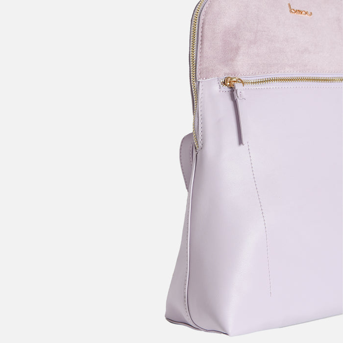 Sac à dos lilas forme trapèze