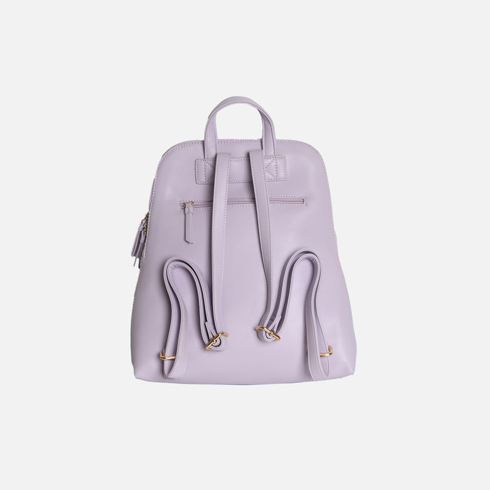 Sac à dos lilas forme trapèze