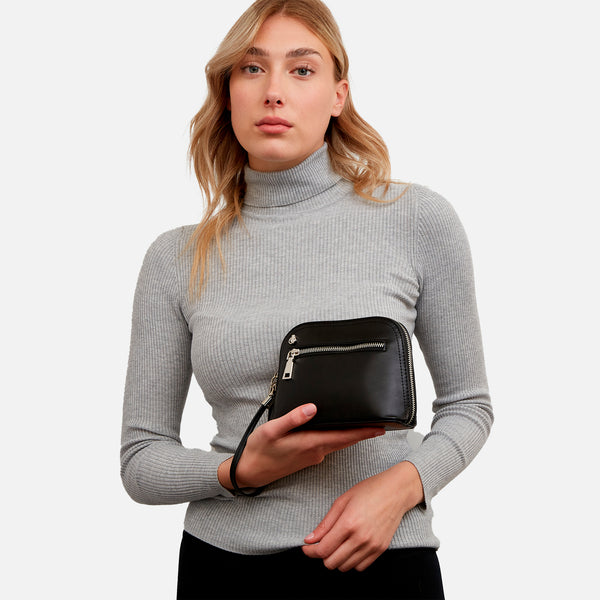Load image into Gallery viewer, Black city crossbody bag
