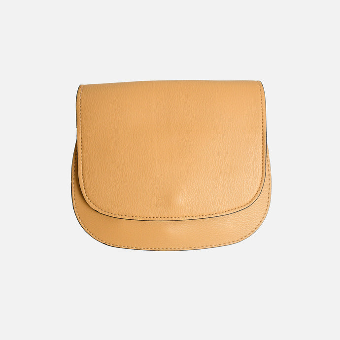 Sac à main jaune rond à bandoulière