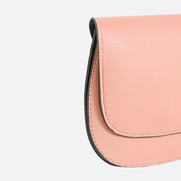 Load image into Gallery viewer, Round pink handbag with shoulder strap
