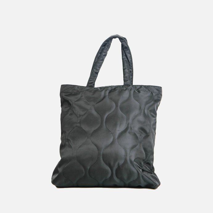 Sac à main fourre-tout noir matelassé