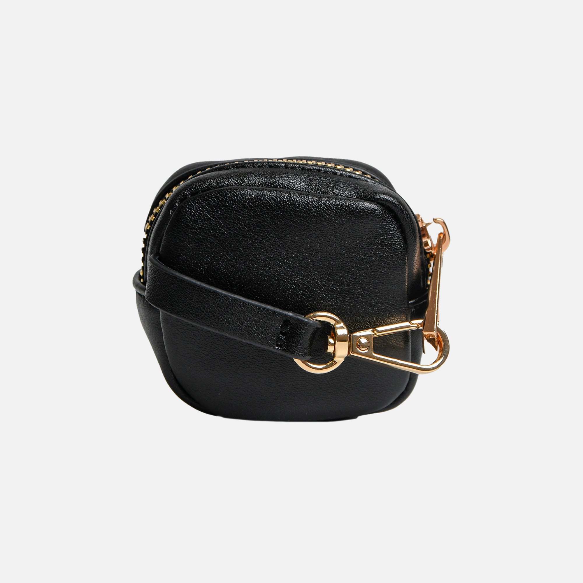 Small black pouch with zipper