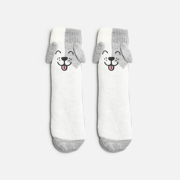 Load image into Gallery viewer, Cozy socks with dog
