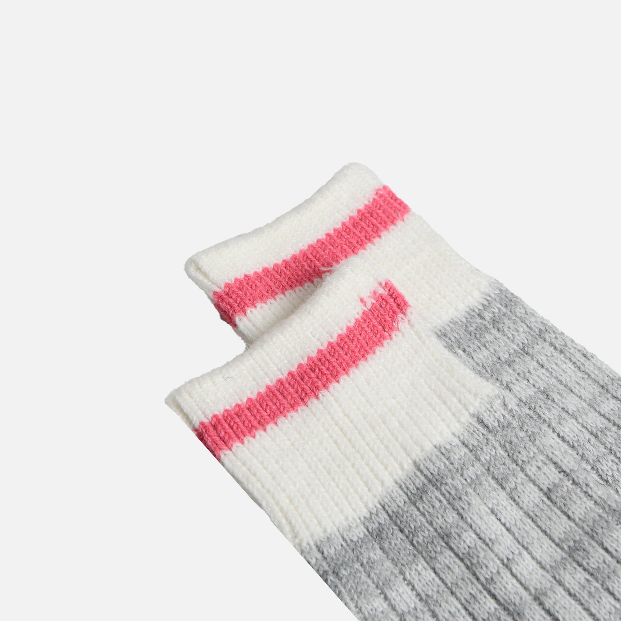 Pink and grey worker socks