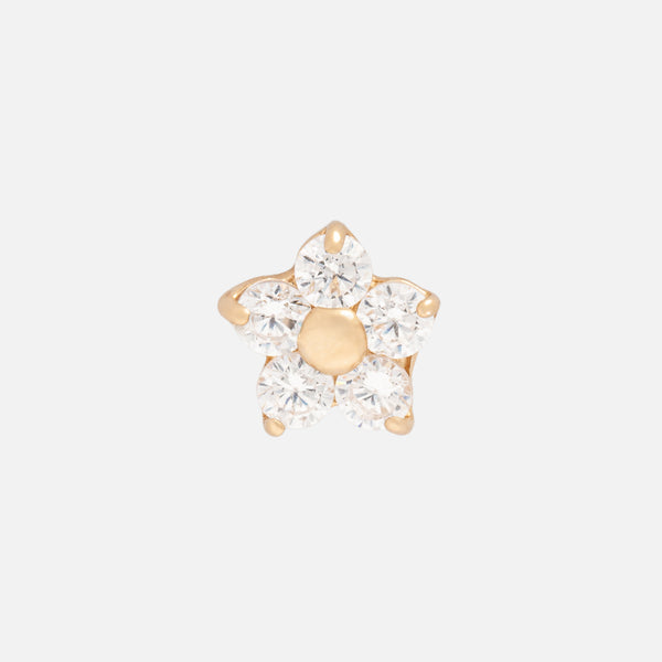 Charger l&#39;image dans la galerie, Boucle de nez fleur en or 14 carats
