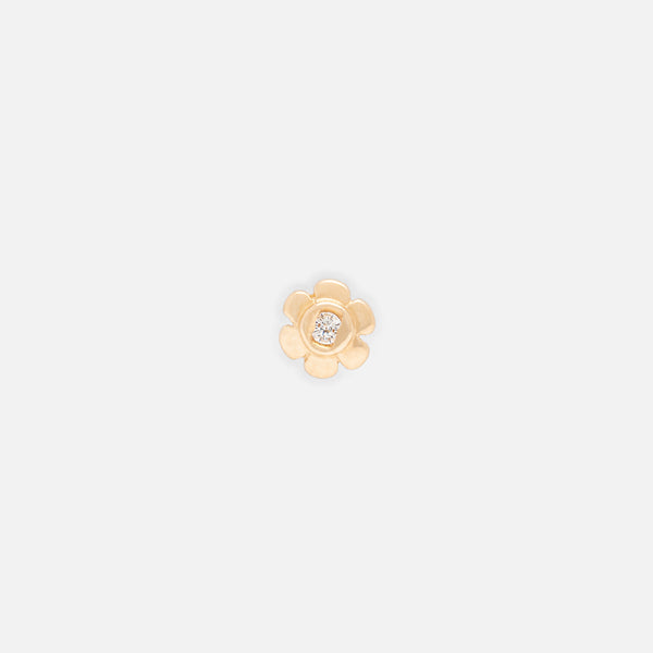 Charger l&#39;image dans la galerie, Boucle de nez fleur avec zircon cubique en or 14 carats
