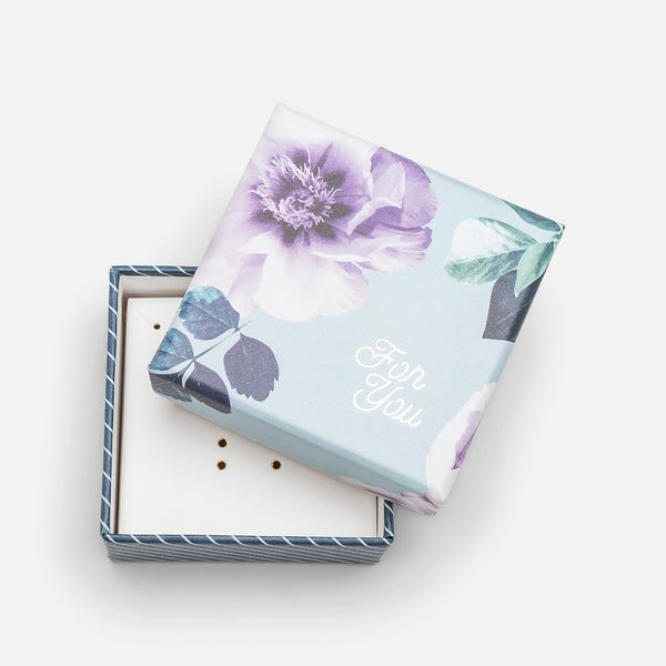 Load image into Gallery viewer, Flower print ring box for the operation enfant soleil
