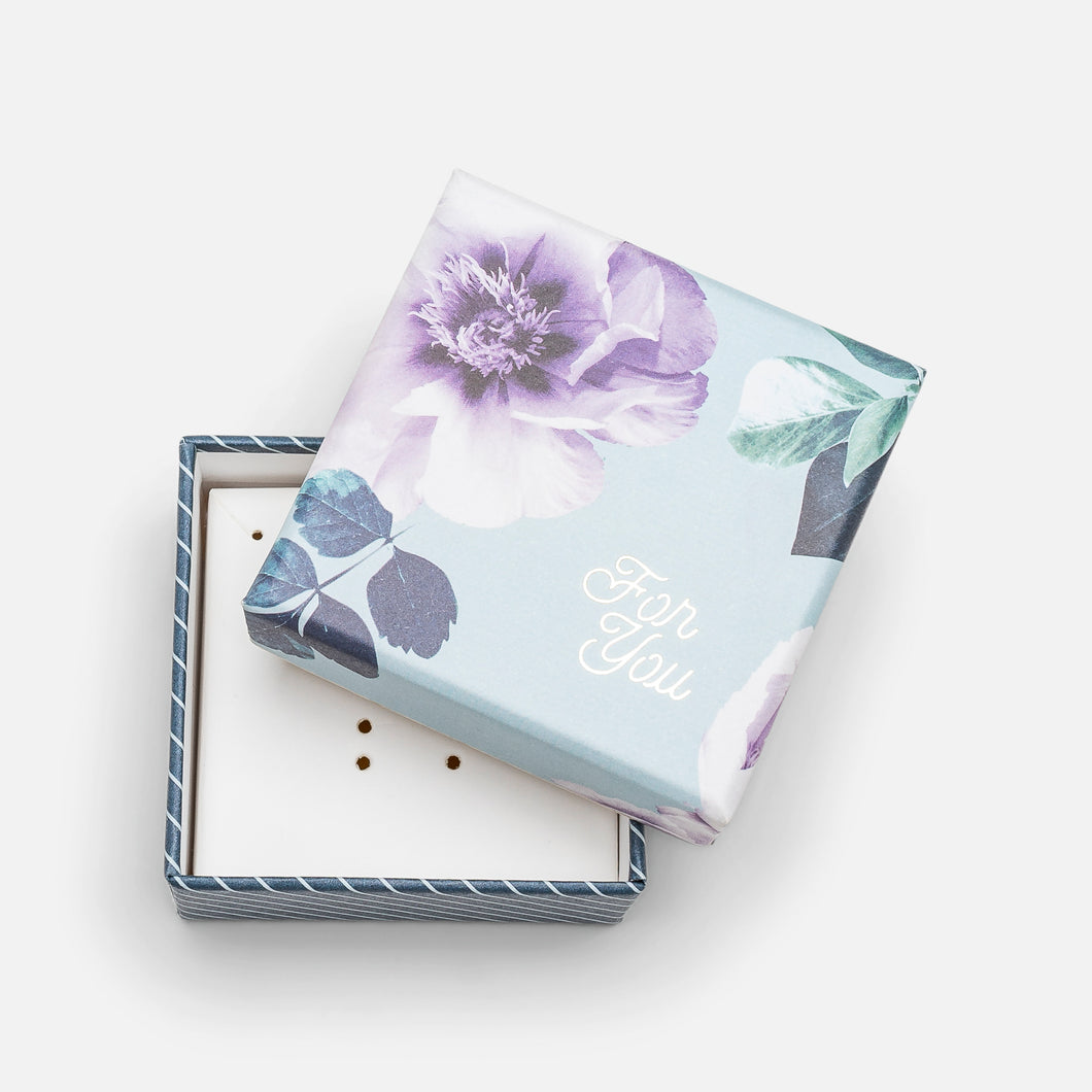 Flower print ring box for the operation enfant soleil