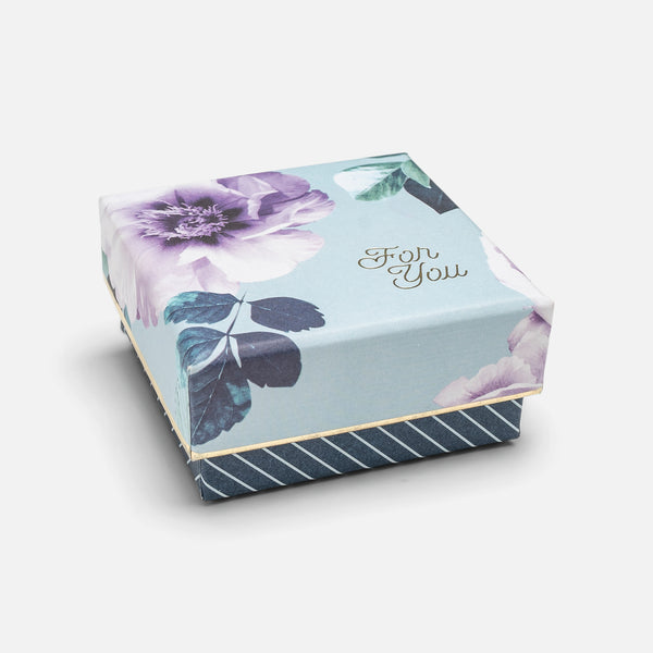 Load image into Gallery viewer, Flower print ring box for the operation enfant soleil
