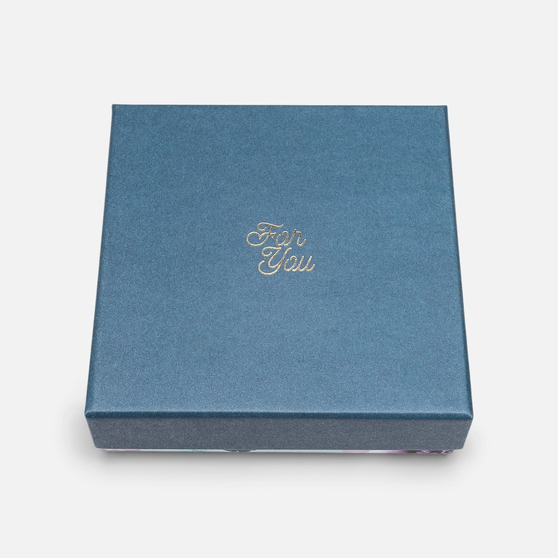 Boîte pour ensembles bijoux avec inscription ‘’for you’’ au profit d’opération enfant soleil