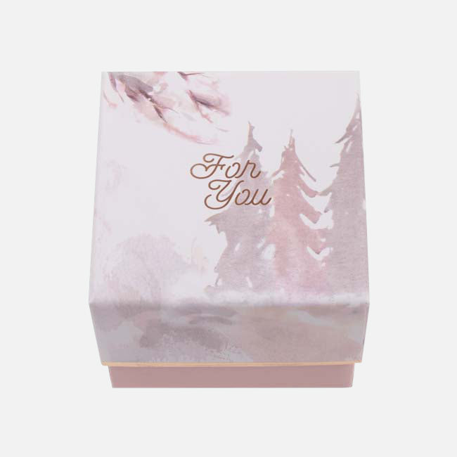 Box for watches and bracelets with winter print, for the benefit of opération enfant soleil   