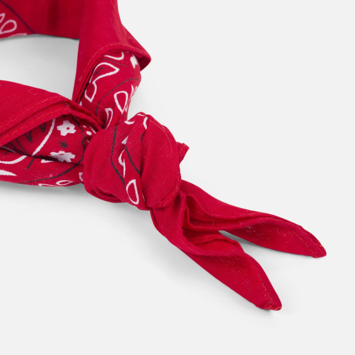 Bandeau motif bandana rouge