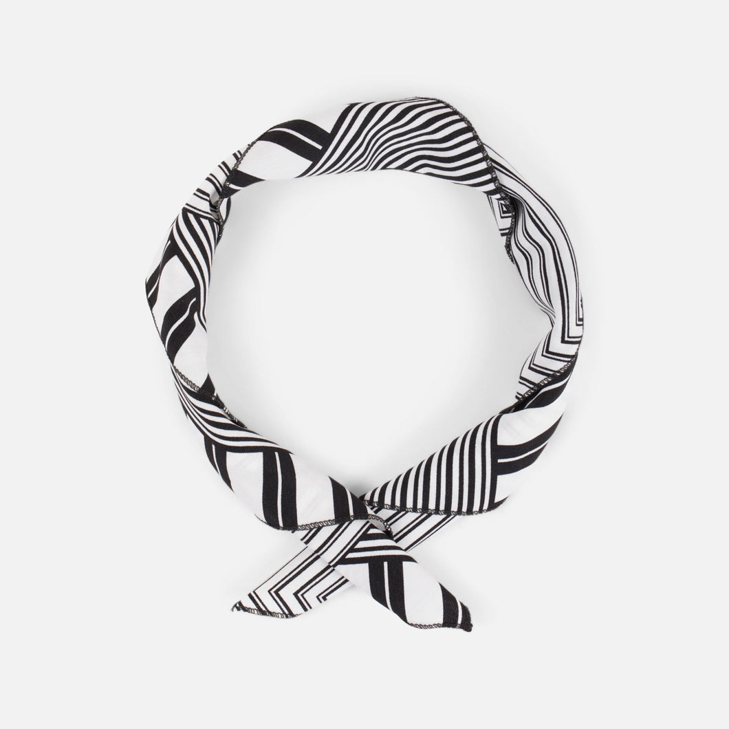 Hairband with stripes and squares