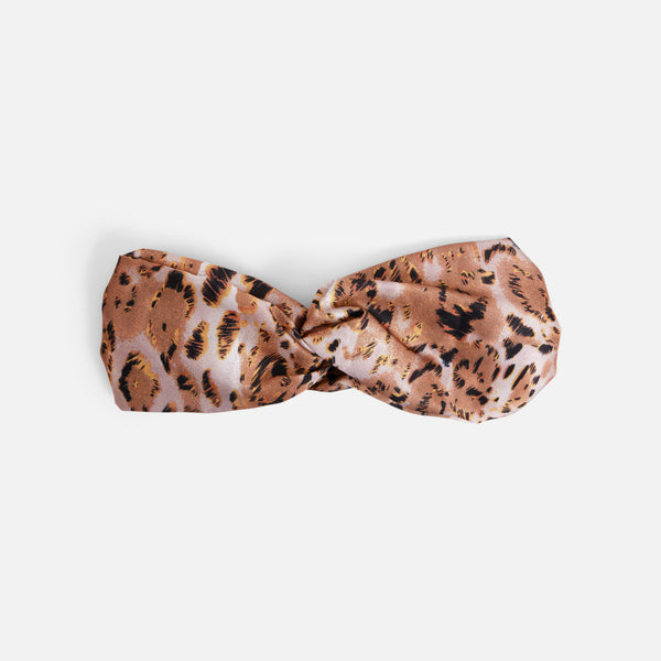 Load image into Gallery viewer, Leopard print headband with knot
