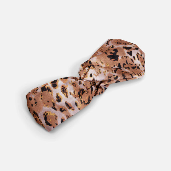 Load image into Gallery viewer, Leopard print headband with knot

