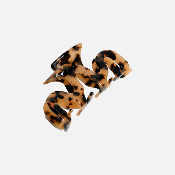 Load image into Gallery viewer, Tortoise hair clip with waves
