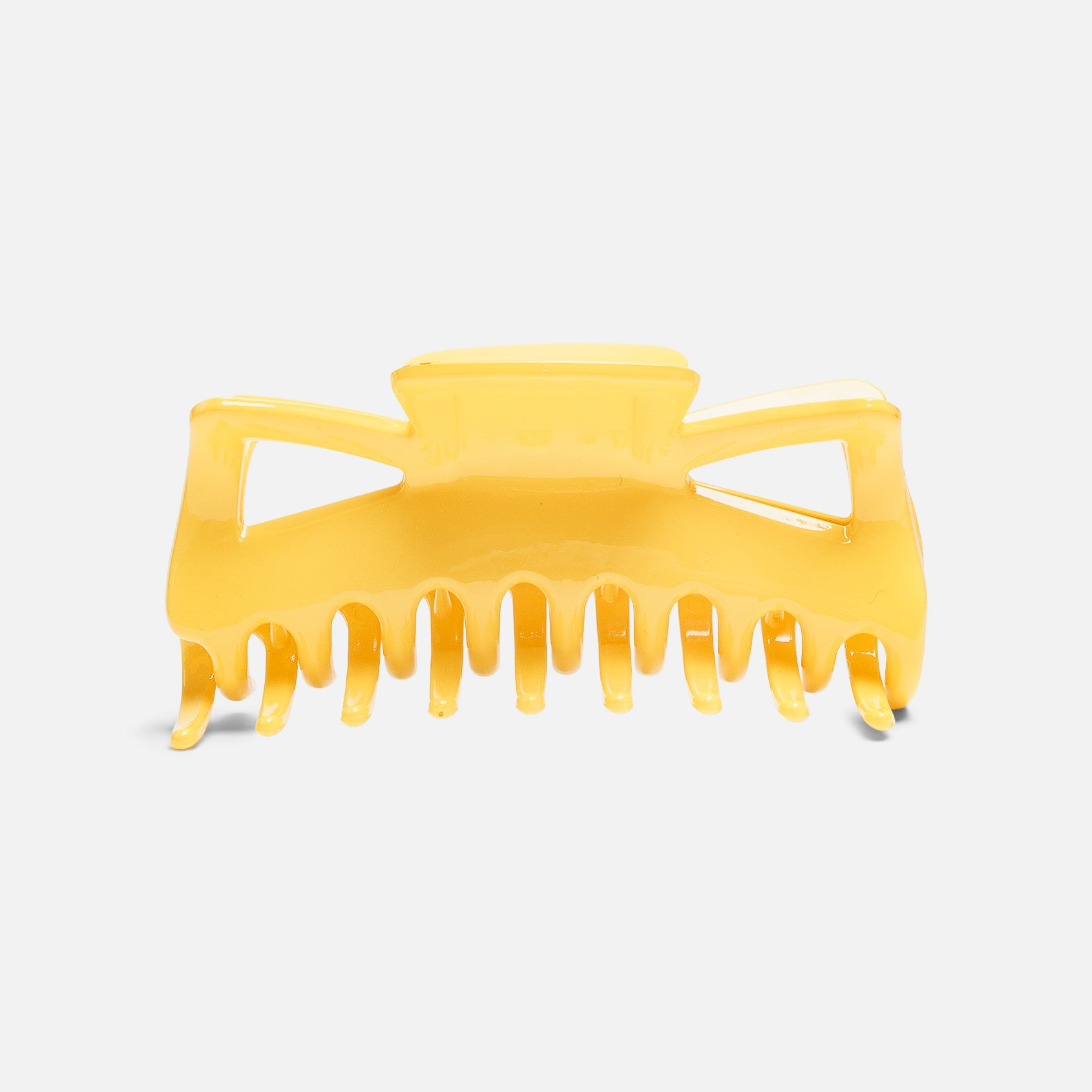 Pince à cheveux jaune