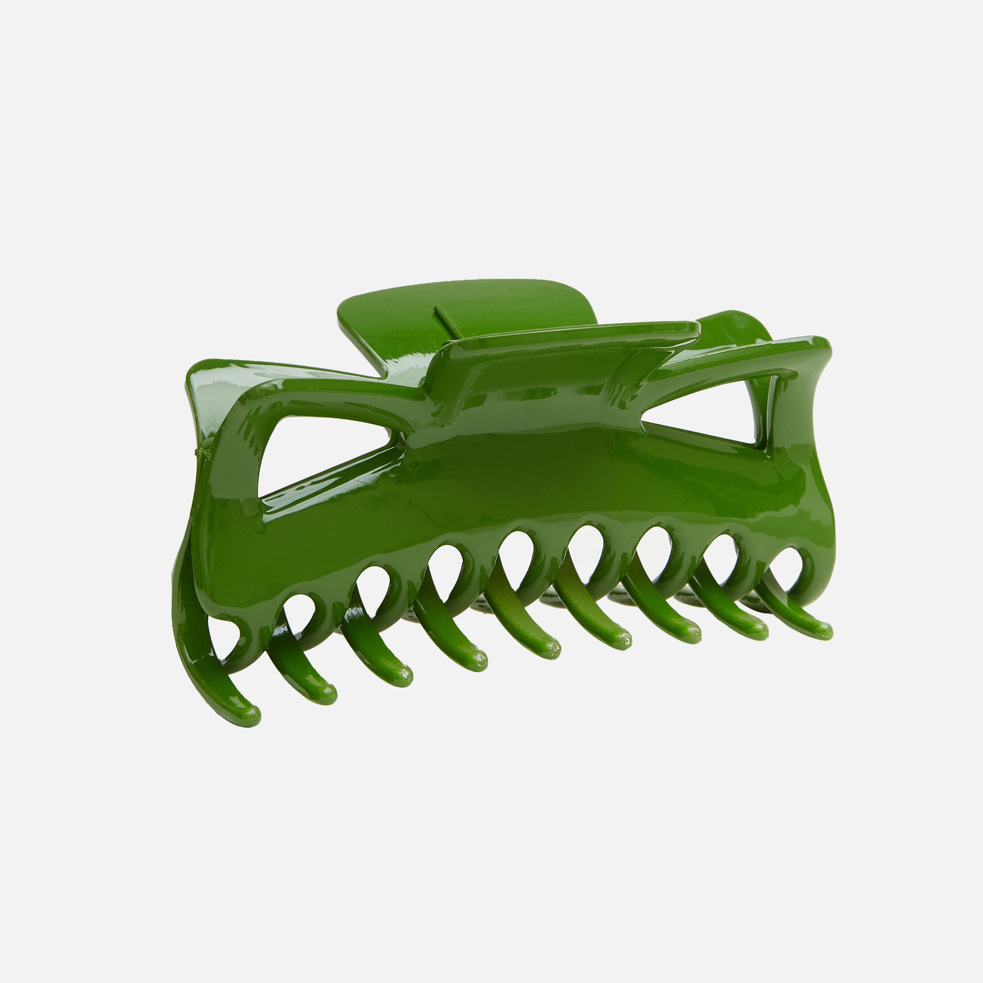 Pince à cheveux verte