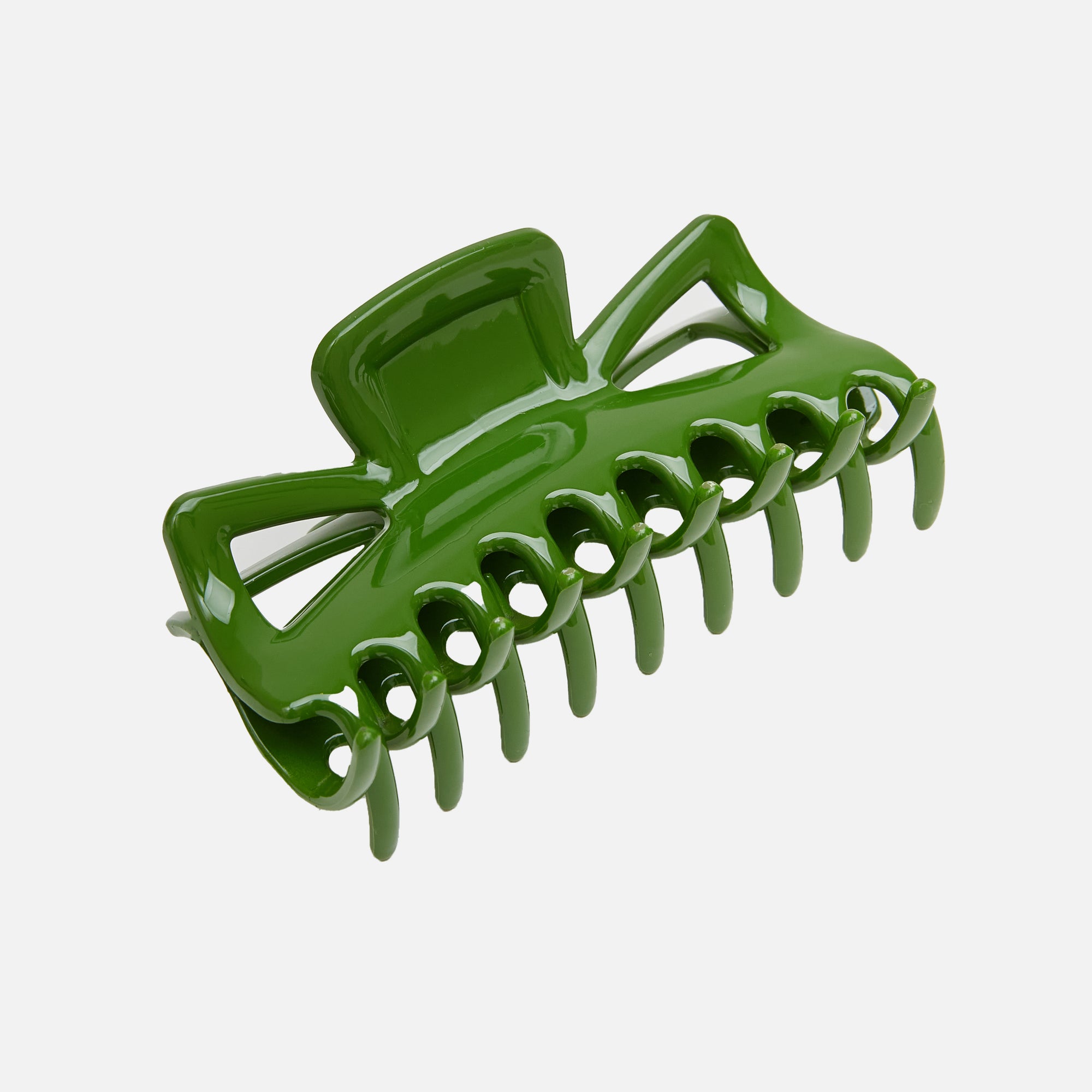 Green hair clip