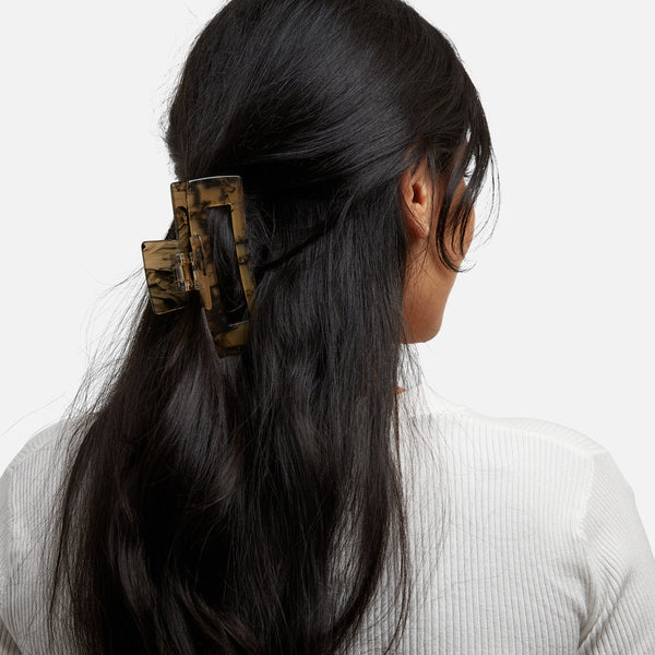 Load image into Gallery viewer, Tortoise rectangle hair clip
