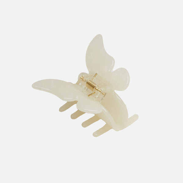 Load image into Gallery viewer, White butterfly hair clip
