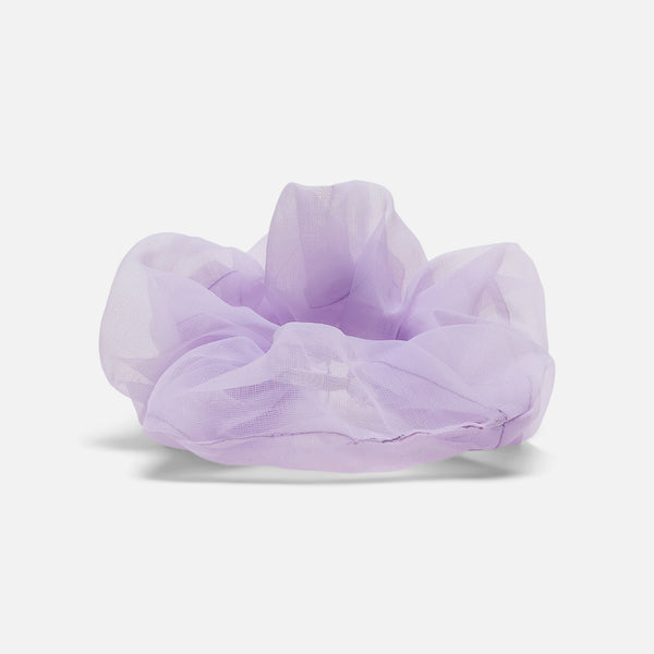 Load image into Gallery viewer, Oversized lilac organza scrunchie
