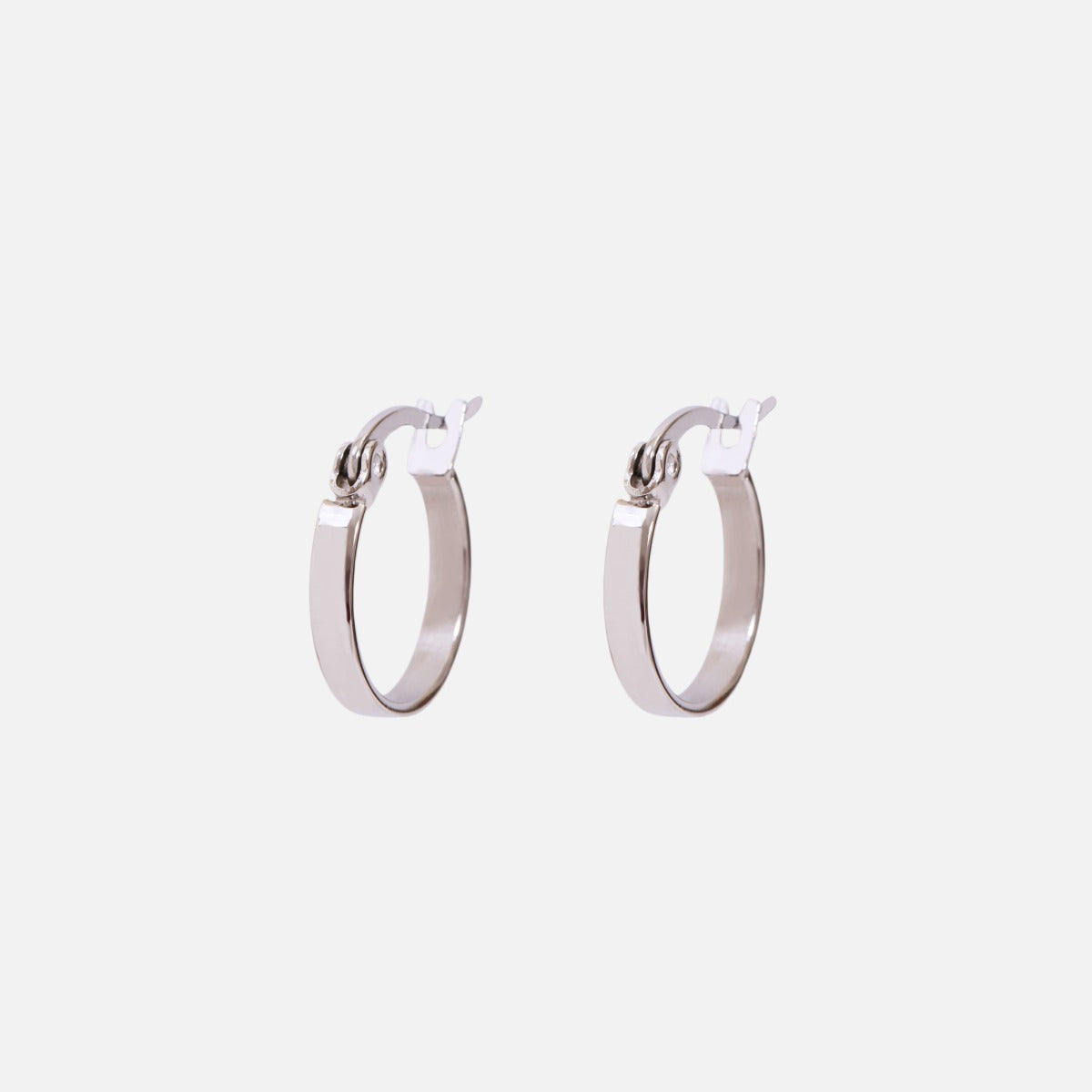 15 mm stainless steel hoop earrings