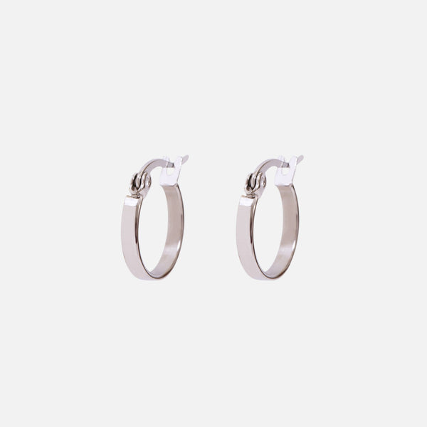Load image into Gallery viewer, 15 mm stainless steel hoop earrings
