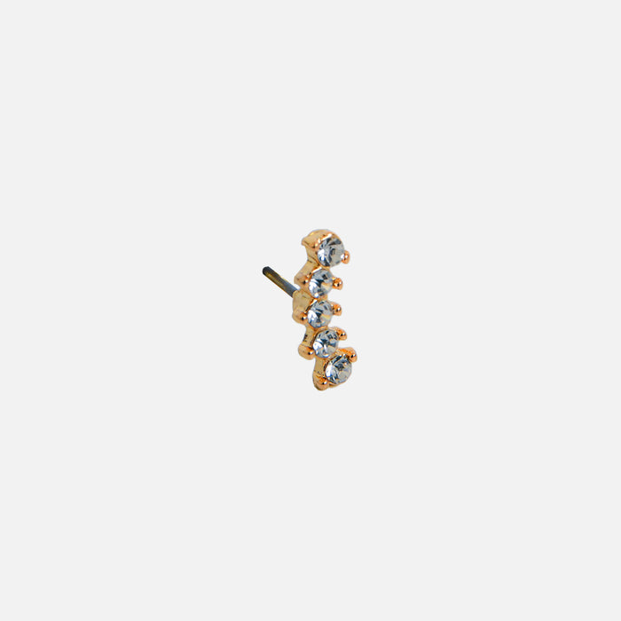 Ensemble de cinq manchettes d'oreilles dorées
