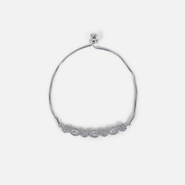 Charger l&#39;image dans la galerie, Bracelet argenté ajustable
