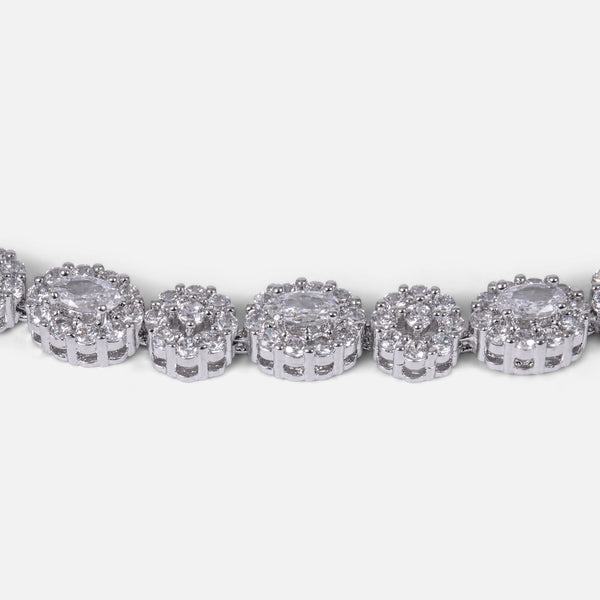 Load image into Gallery viewer, Adjustable silvered bracelet
