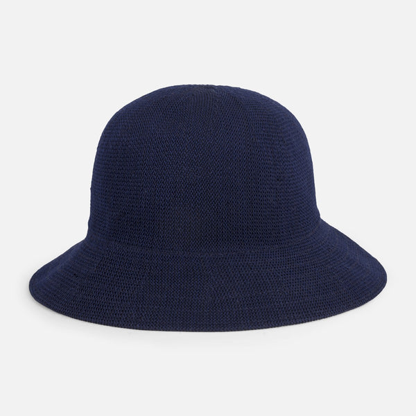 Charger l&#39;image dans la galerie, Chapeau cloche ajustable bleu marine
