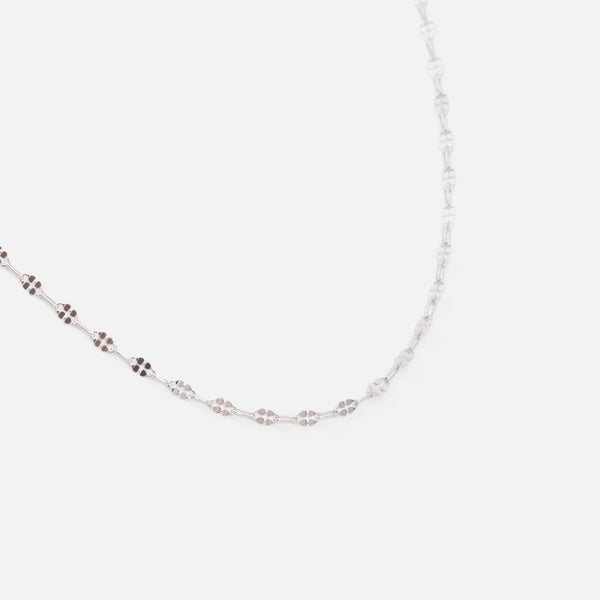 Load image into Gallery viewer, Sterling silver chain 22 inches with twist rectangle half mesh
