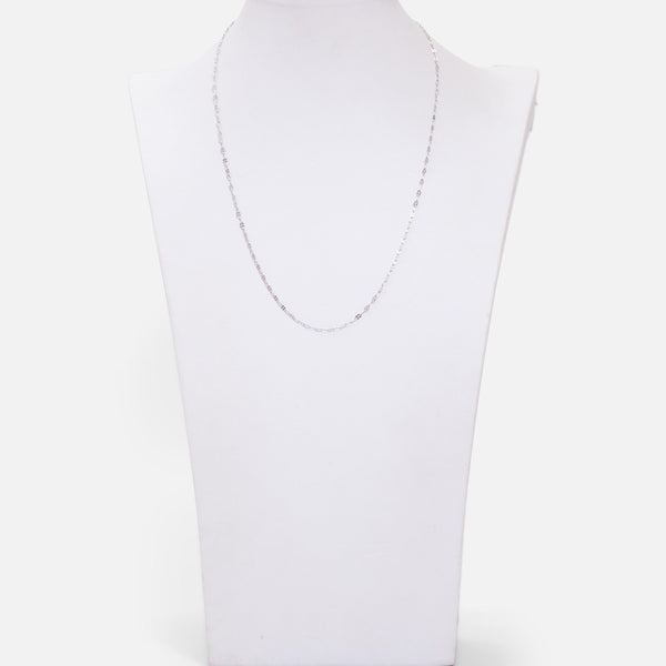 Load image into Gallery viewer, Sterling silver chain 22 inches with twist rectangle half mesh
